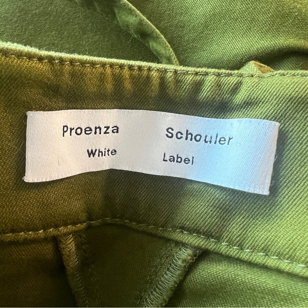 Proenza Schouler green wide leg trousers, Sample size 4 - Picture 3 of 7